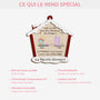 5441OFR4 la famille sera toujours proche dans mon coeur ornement en bois a 2 couches personnalise 5441otvai