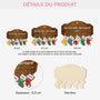 5454OFR3 ornement en bois a 1 couche personnalise notre famille noel chaussettes patte 5454otqci_e4bfedb7 857e 4205 af7b 0d9258148d1c