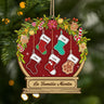 5455OFR1 ornement en bois a 2 couches personnalise notre famille noel boule a neige 5455otqqi