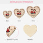 5456OFR3 ornement en bois a 1 couche personnalise noel pour couple photo tu es de loin ma preferee 5456okumg
