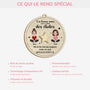5457OFR4 ornement en bois a 2 couches personnalise bonnes amies comme des etoiles noel 5457othnf