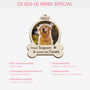 5458OFR4 ornement en bois a 2 couches personnalise pour toujours dans nos coeurs chien 5458o8qzc