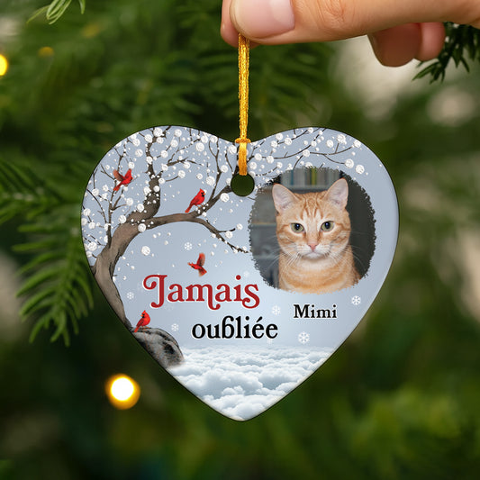 5468OFR2 ornement personnalise commemoratif avec photo il est toujours dans mon coeur 5468o3qtb