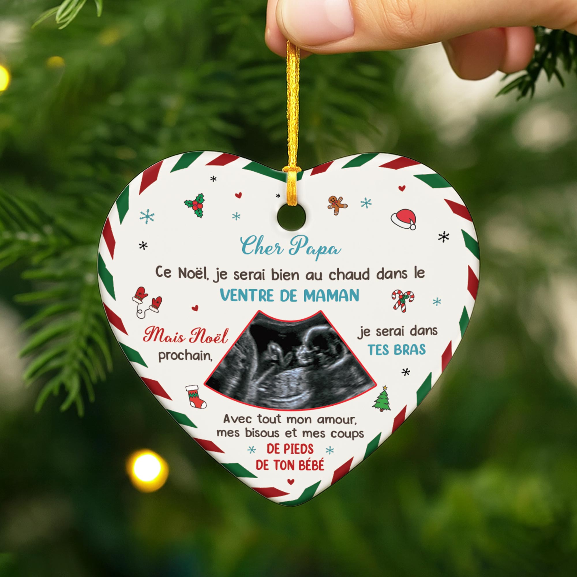 5480OFR2 ornement noel ceramique personnalise bebe chers maman et papa 5480okvaa