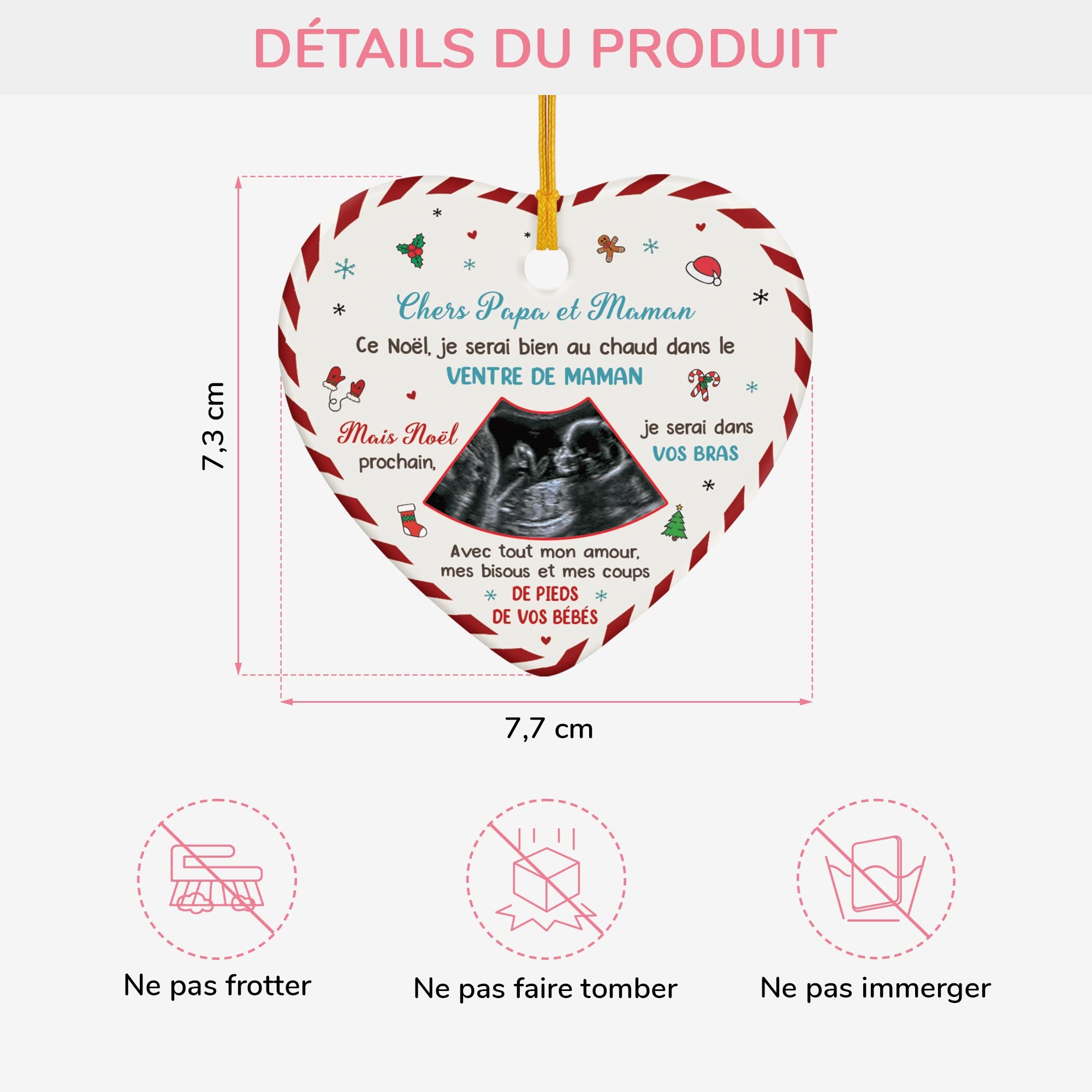 5480OFR3 ornement noel ceramique personnalise bebe chers maman et papa 5480okvaa