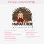 5483OFR4 ornement noel en bois a 1 couche personnalise maman chien 5483okhac
