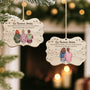 5488OFR2 ornement noel en bois a 1 couche personnalise meilleures amies comme des etoiles 5488otyzf