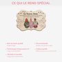 5488OFR4 ornement noel en bois a 1 couche personnalise meilleures amies comme des etoiles 5488otyzf
