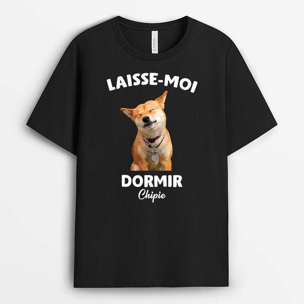 5490AFR1 t shirt personnalise laisse moi dormir 5490a6vca
