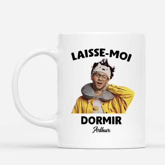 5490MFR1 mug personnalise drole avec photo laisse moi dormir 5490m