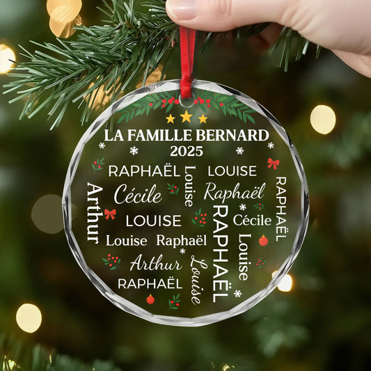 5494OFR2 ornement en verre personnalise notre famille en forme de coeur 5494o6umi