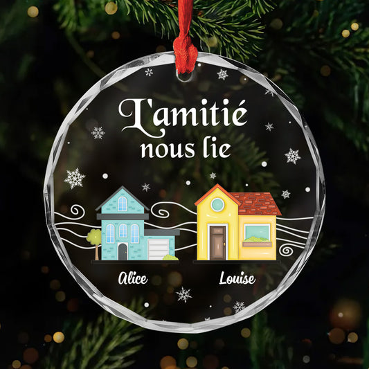 5495OFR1 ornement en verre personnalise lamitie nous lie 5495o6tnf