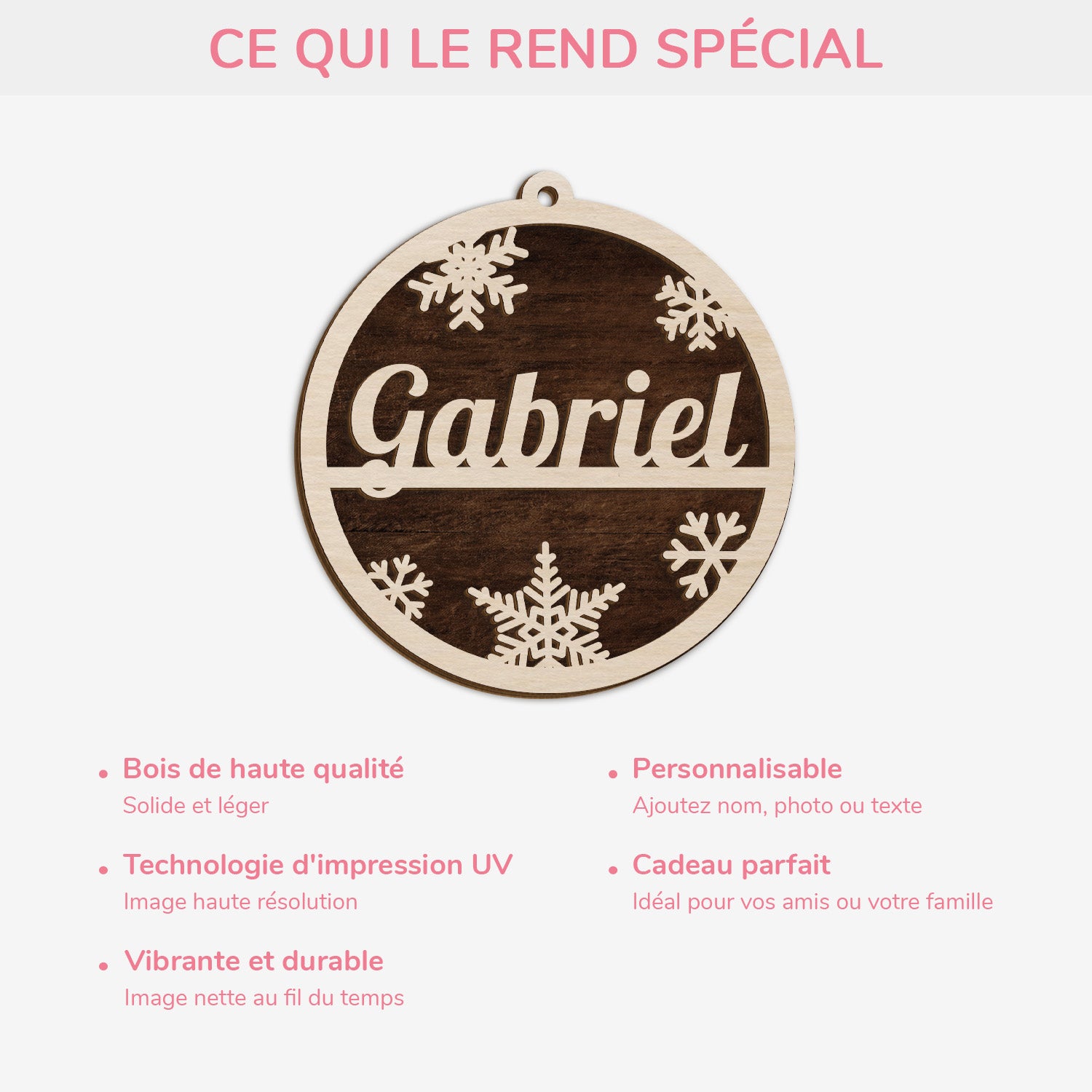 5496OFR4 ornement noel avec prenom en bois a 1 couche personnalise 5496o6vaa