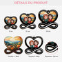 5504OFR3 ornement ami en bois a 2 couches personnalise pour femme pas soeurs de sang mais soeurs de coeur 5504o8lng