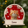 5510OFR1 ornement noel en bois a 2 couches personnalise mon petit chat noel version 3d 5510okzad
