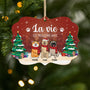 5511OFR1 ornement noel en bois a 2 couches personnalise la vie est meilleure avec un chien 5511otlmc
