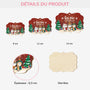 5511OFR3 ornement noel en bois a 2 couches personnalise la vie est meilleure avec un chat 5511otlmd