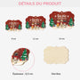 5511OFR3 ornement noel en bois a 2 couches personnalise la vie est meilleure avec un chien 5511otlmc