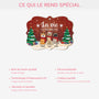 5511OFR4 ornement noel en bois a 2 couches personnalise la vie est meilleure avec un chien 5511otlmc