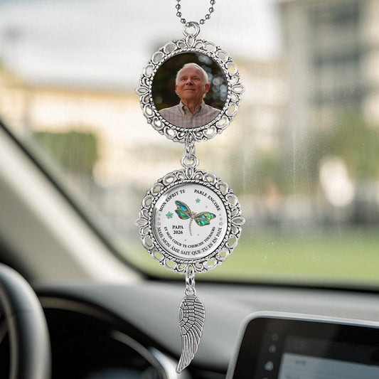 5520OFR2 pendentif voiture personnalise commemoratif mon esprit te parle encore 5520o8qza