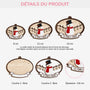 5521OFR3 ornement noel en bois a 2 couches personnalise famille notre bonhomme de neige 5521ottqi