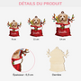 5522OFR3 ornement noel en bois a 1 couche personnalise chien meilleur cadeau de noel chien 5522o8lac
