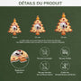 5531OFR3 ornement noel en acrylique personnalise biscuit sapin chien 5531o3lac