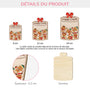 5534OFR3 ornement noel en bois a 1 couche personnalise pot a biscuits de maman  5534o3yma