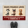 5536DFR1 paillasson personnalise chat chat gate pourri 5536dtqad