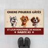 5536DFR1 paillasson personnalise chien chien gate pourri 5536dtqac