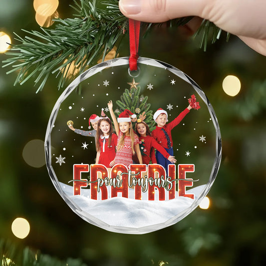 5538OFR2 ornement noel en verre personnalise famille famille pour toujours 5538o3tqi