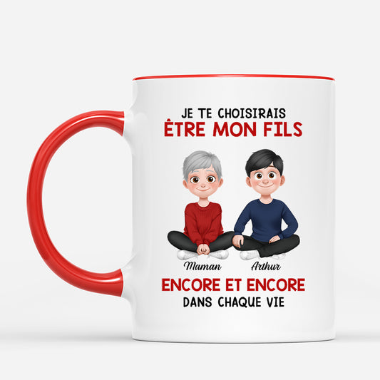 5545MFR2 mug personnalise pour fille et fils je te choisirais pour etre ma fille 5545m8laa