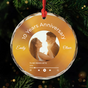 Ornement Noël Personnalisé "Notre Premier Noël" - Boule En Verre 8 Cm - Impression UV - Cadeau Couple, Famille - 7