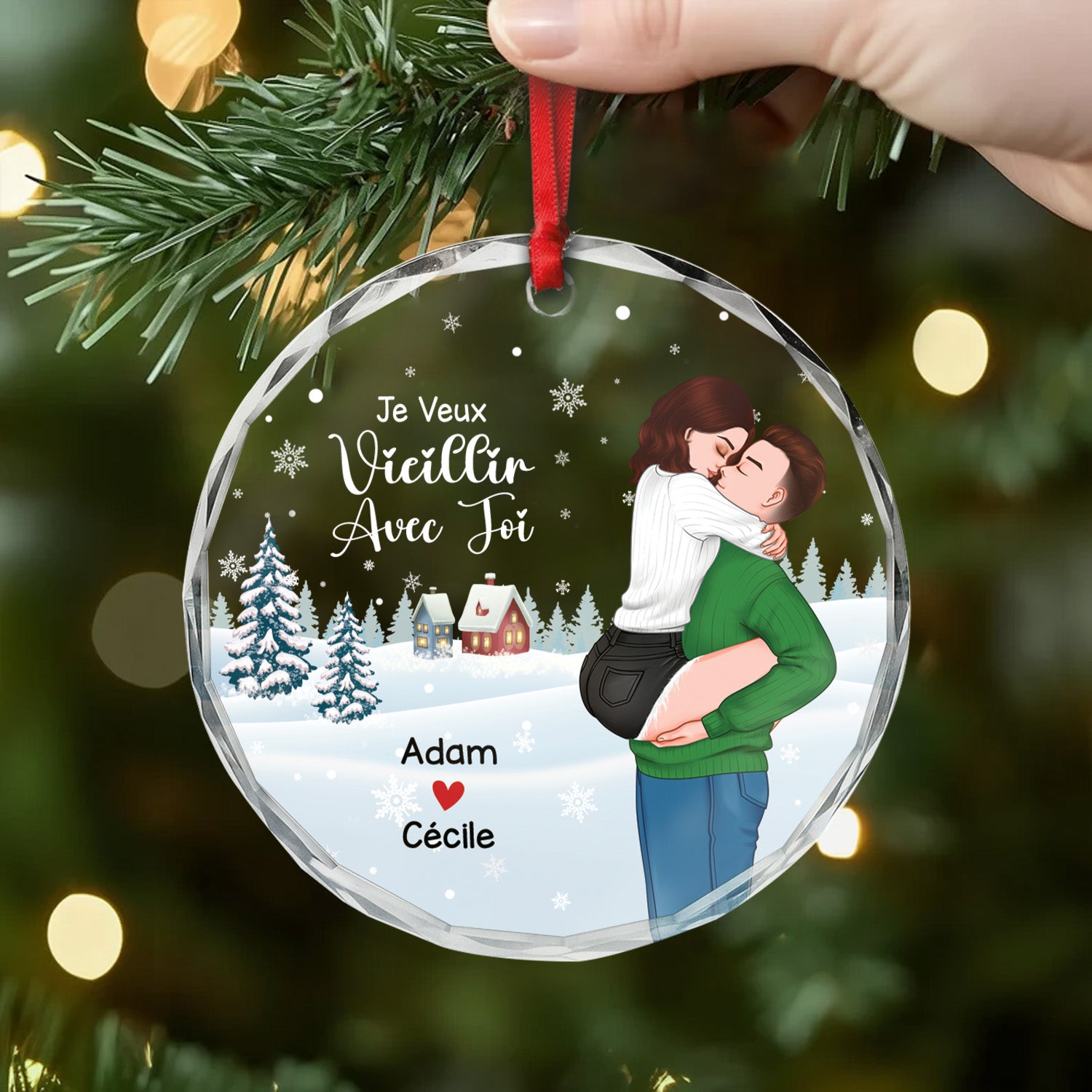 5553OFR2 ornement en verre personnalise pour couple notre premier noel ensemble 5553otztg_d5746052 3460 4e62 95a0 54fa7bc1387c