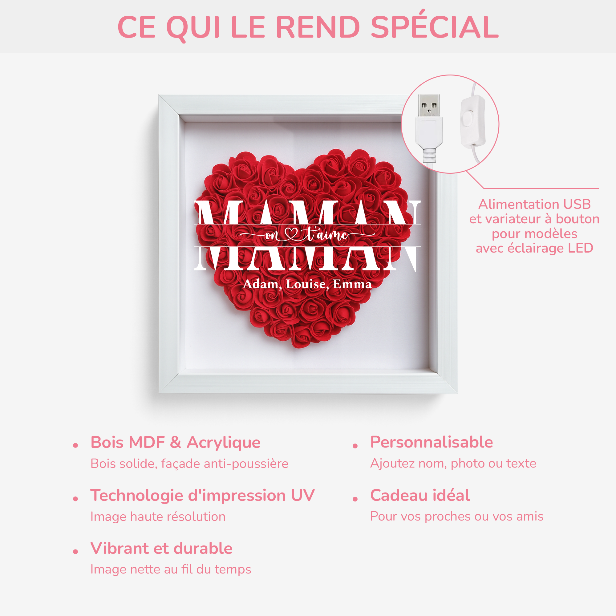 5556OFR4 boite a fleurs personnalise pour maman maman nous taimons 5556o