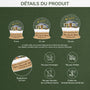 5558OFR3 ornement en acrylique personnalise couple avec photo premier noel boule a neige 5558otvcg