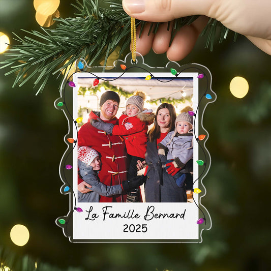 5573OFR2 ornement noel en acrylique personnalise avec photo notre photo de famille noel 5573o6lci
