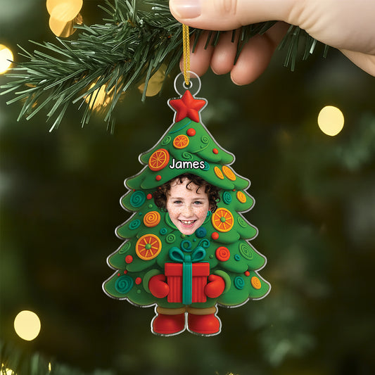 5574OFR2 ornement noel en acrylique personnalise avec photo petit cadeau noel de enfant 5574o6mmk