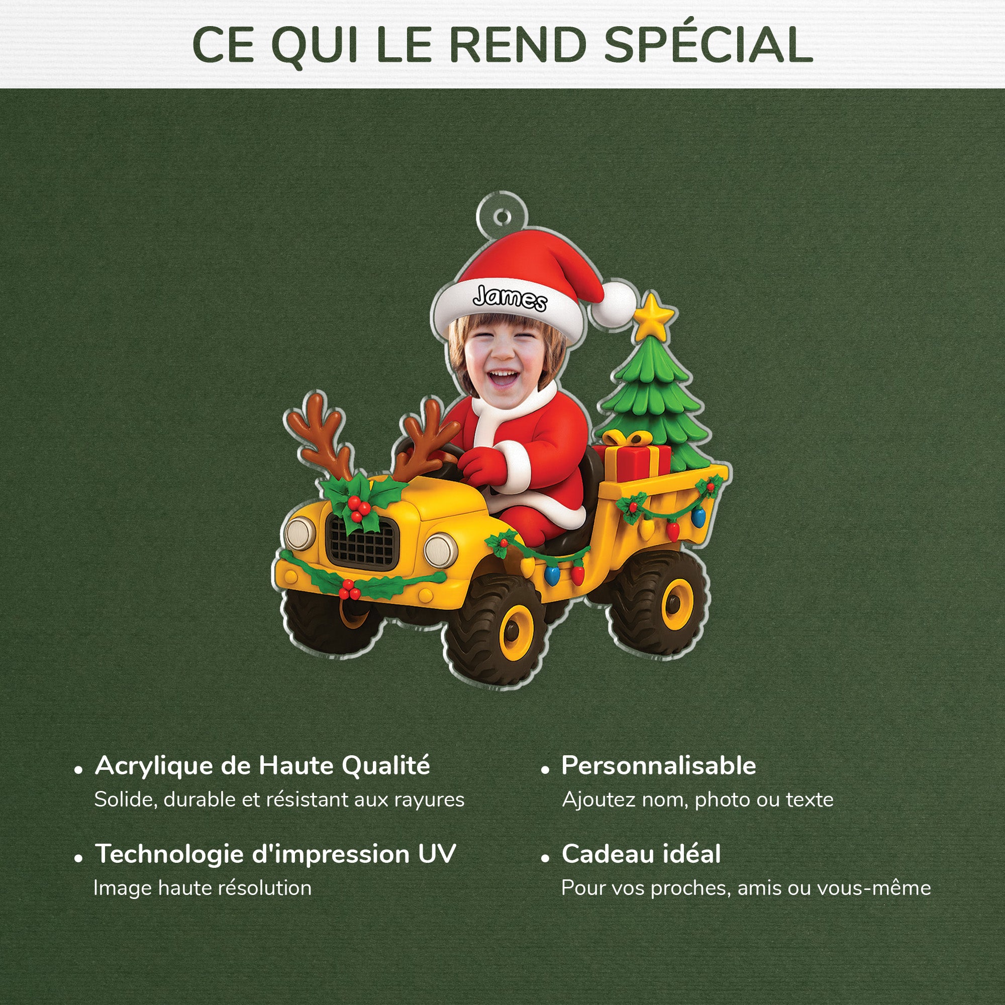 5574OFR4 ornement noel en acrylique personnalise avec photo petit cadeau noel de enfant 5574o6mmk
