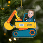 5581OFR1 ornement noel en acrylique personnalise avec photo enfant conducteur de pell 5581o6tzk