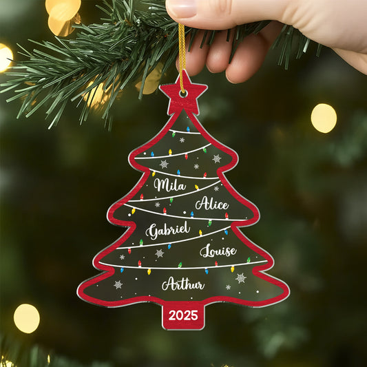 5584OFR2 ornement noel acrylique personnalise avec prenom notre sapin de famille 5584o6lzi