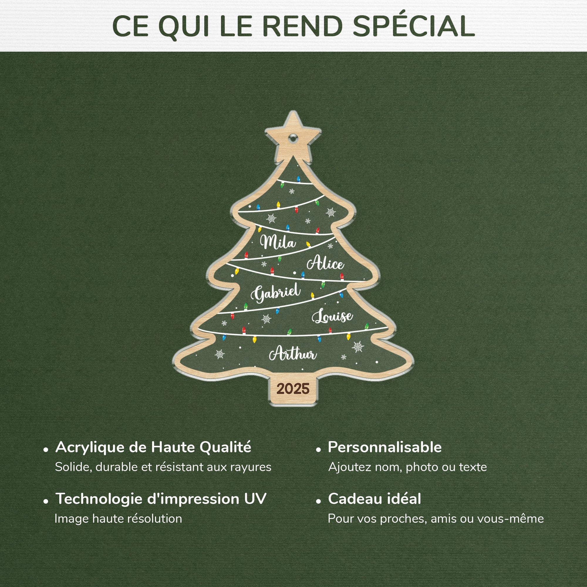 5584OFR4 ornement noel acrylique personnalise avec prenom notre sapin de famille 5584o6lzi