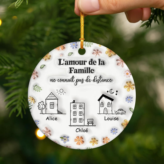 5585OFR2 ornement ceramique personnalise famille lamour de la famille 5585o6tai