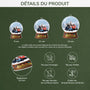 5587OFR3 ornement noel en acrylique personnalise avec photo joyeux noel en famille 5587otvmi