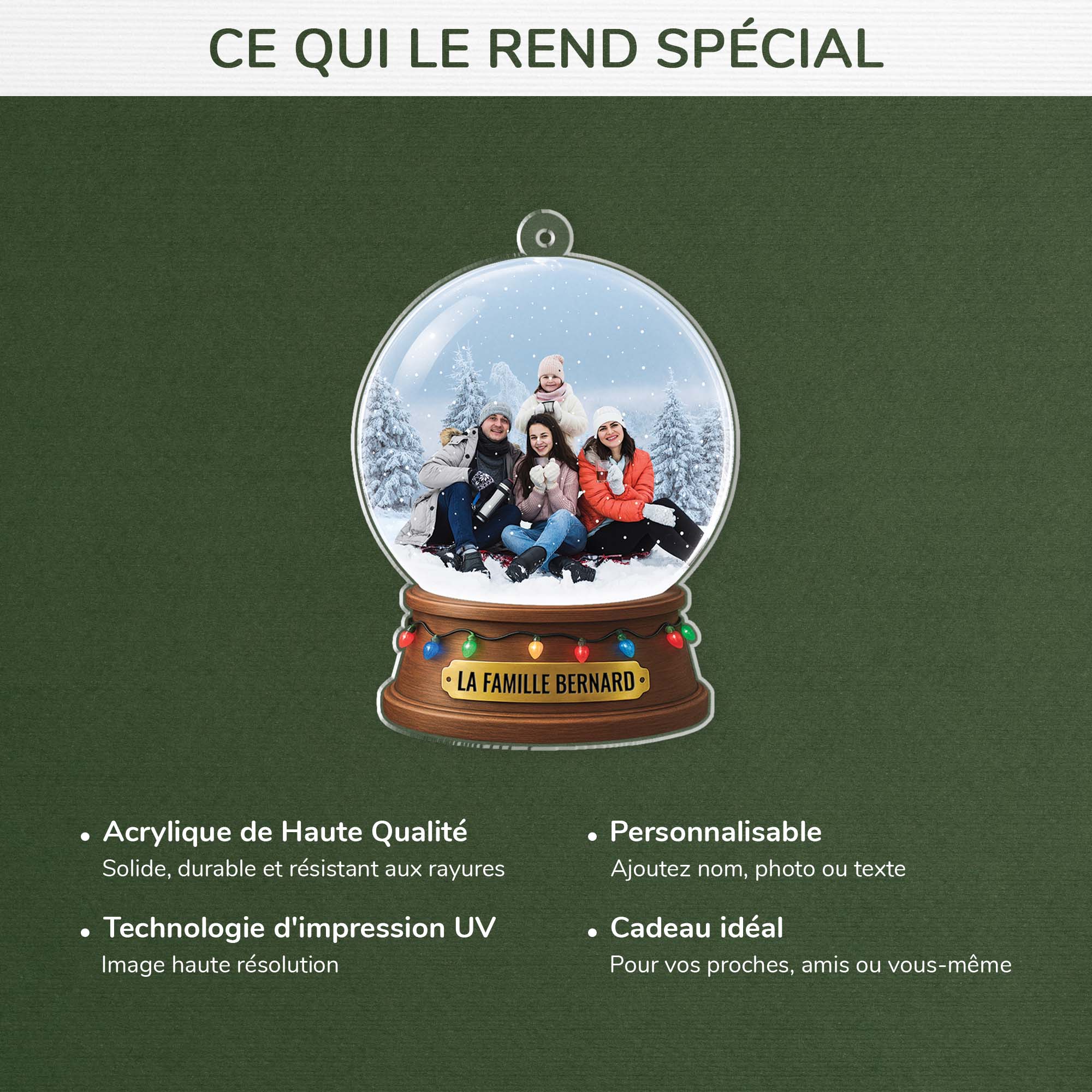 5587OFR4 ornement noel en acrylique personnalise avec photo joyeux noel en famille 5587otvmi