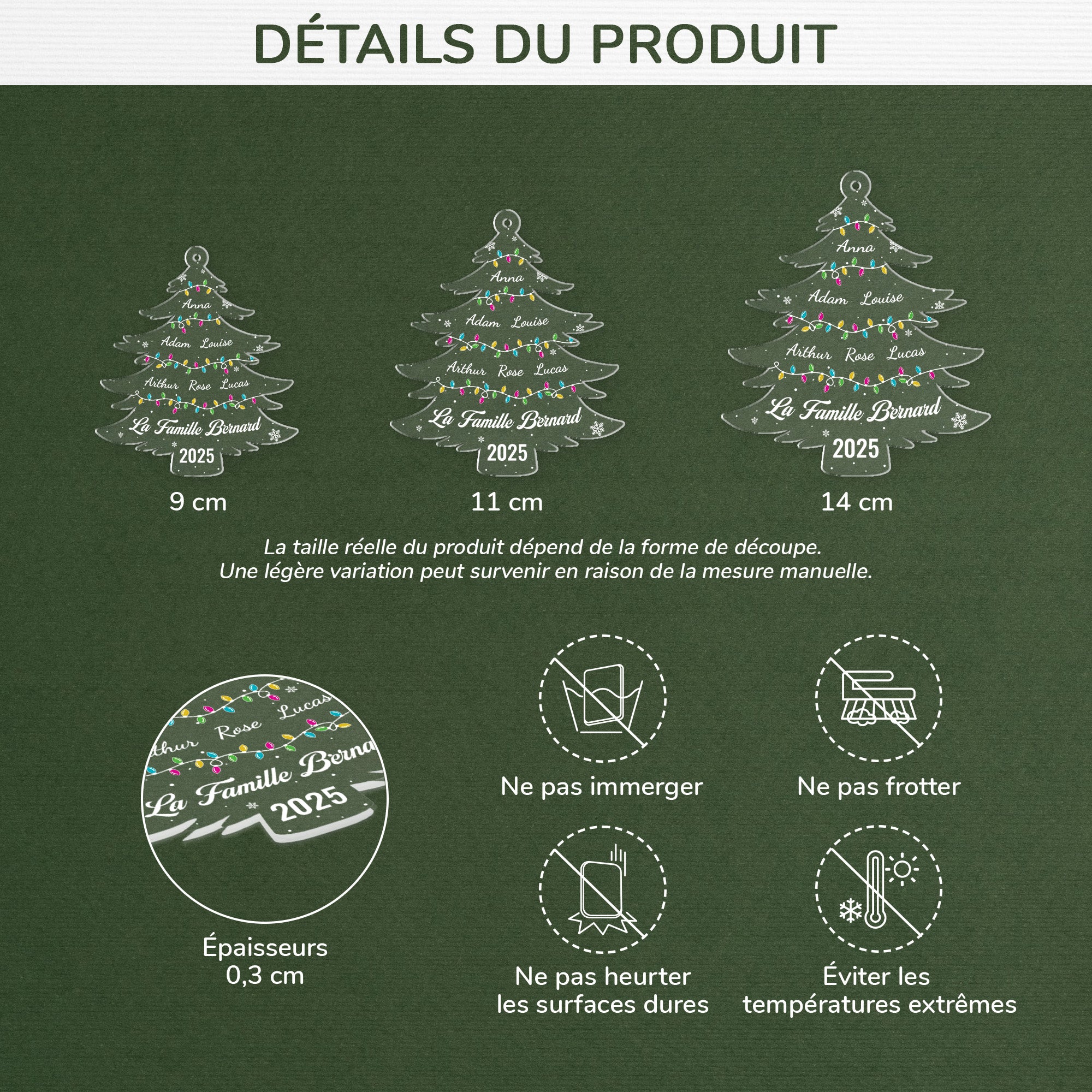 5589OFR3 ornement noel en acrylique personnalise notre sapin de famille 5589ottmi