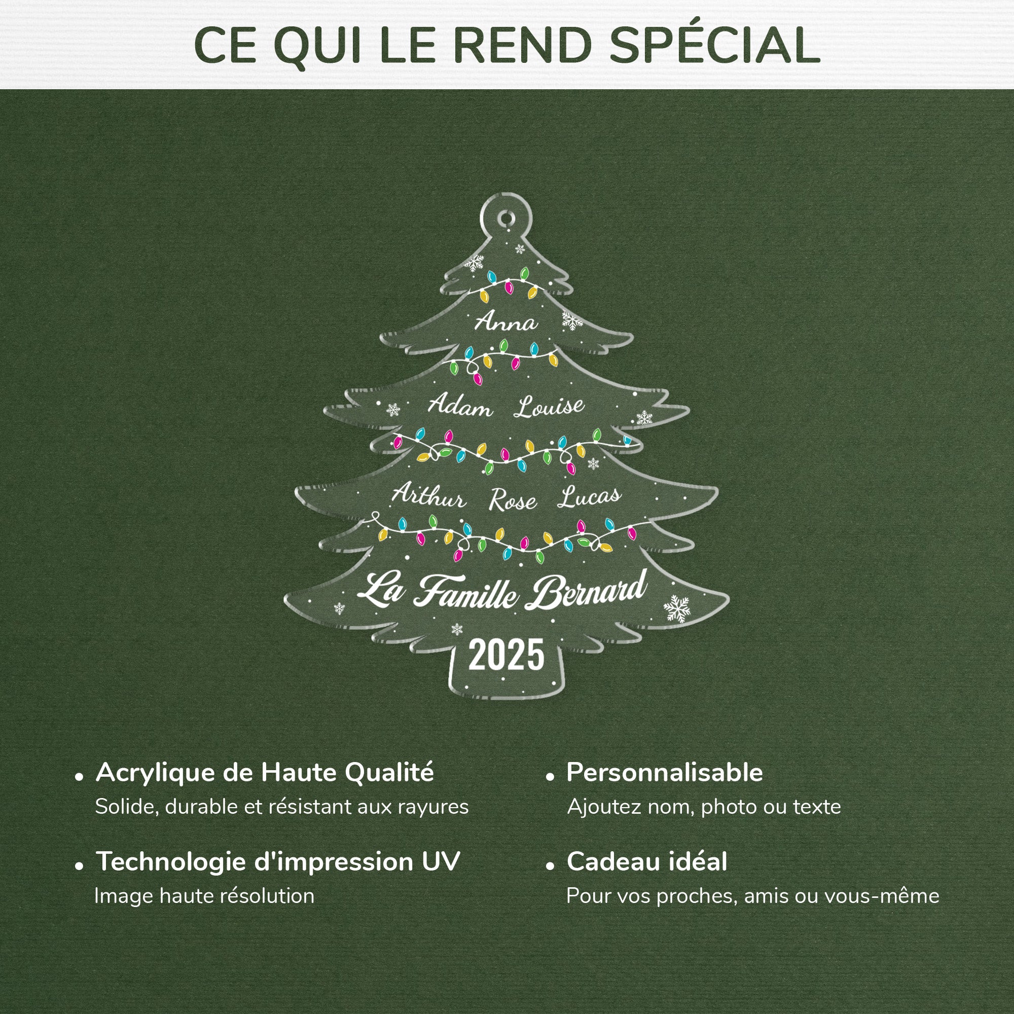 5589OFR4 ornement noel en acrylique personnalise notre sapin de famille 5589ottmi