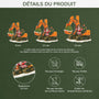 5590OFR3 ornement noel en acrylique personnalise avec photo pelle mecanique enfant 5590oktck