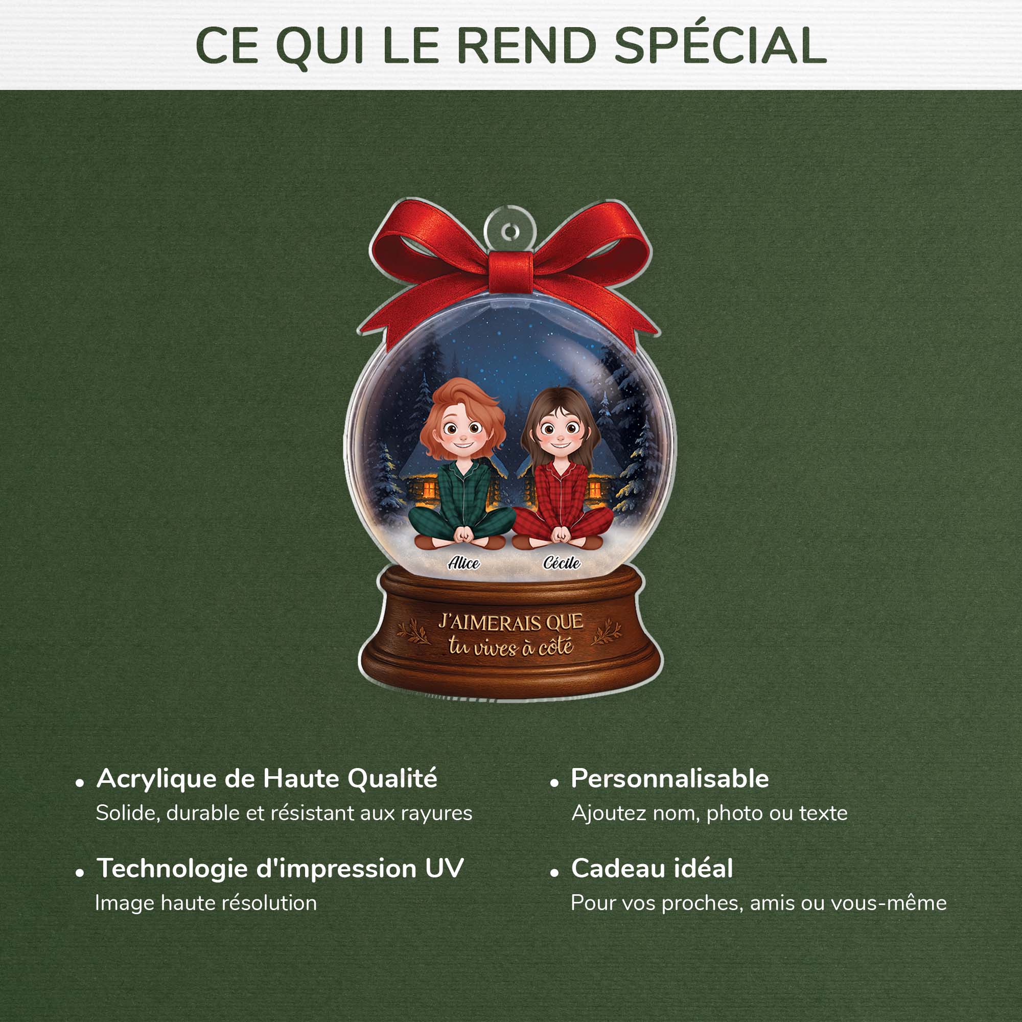 5592OFR4 ornement noel en acrylique personnalise pour femme j_aimerais que tu vives a cote 5592o3zmf
