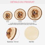 5595OFR3 ornement en bois a 1 couche personnalise mon chien un morceau de mon coeur 5595o3lcc